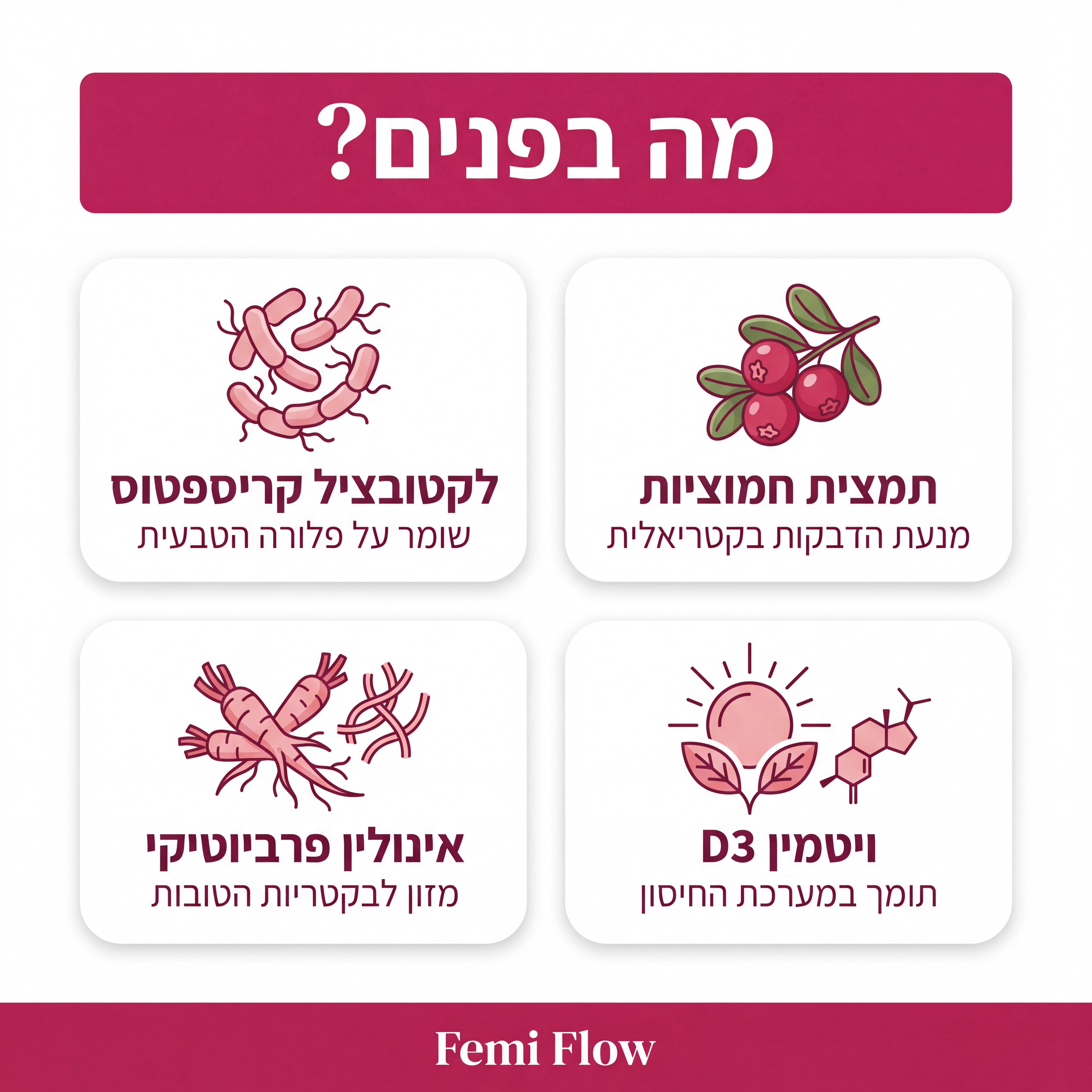 Flow - תוסף לבריאות הנרתיק